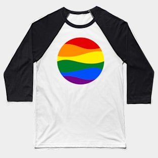 Pride Waves Circle Baseball T-Shirt